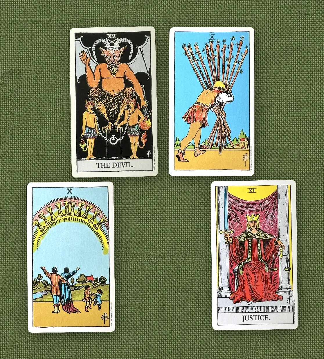 Money and work — 4 cards