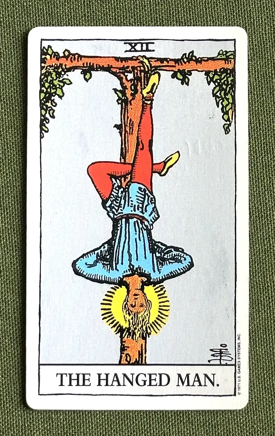 The Eclipse — The Hanged Man from the Rider–Waite deck