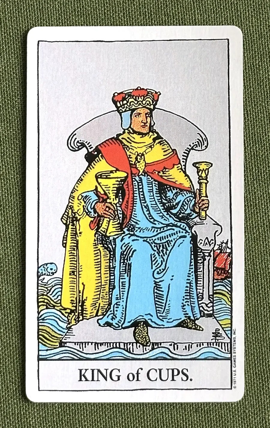 King of Roses — King of Cups from the Rider–Waite deck