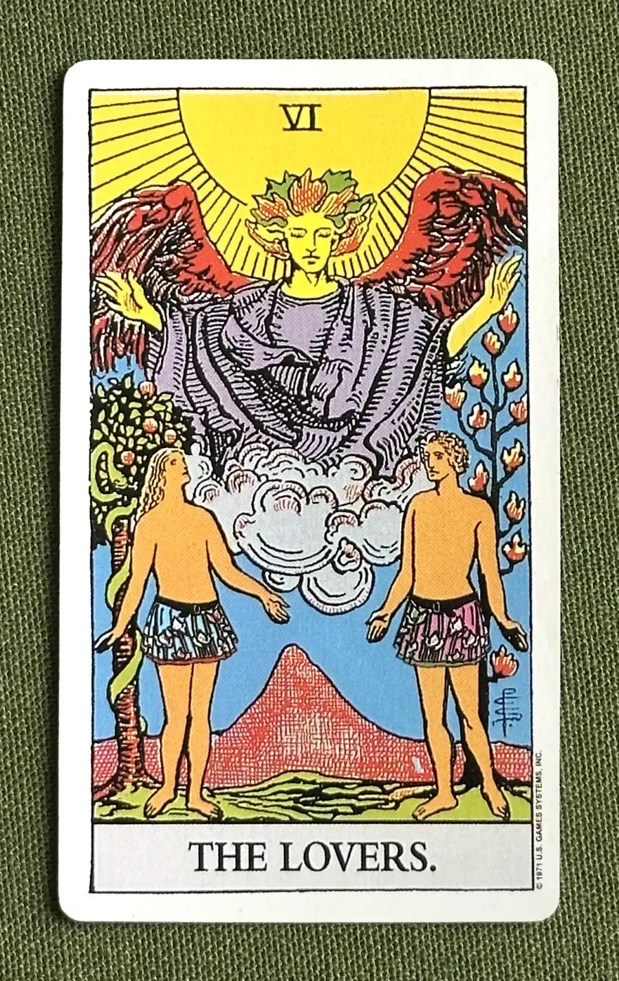 The Lovers — The Lovers from the Rider–Waite deck