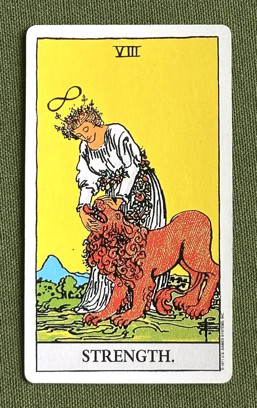 The Gryphon — Strength from the Rider–Waite deck