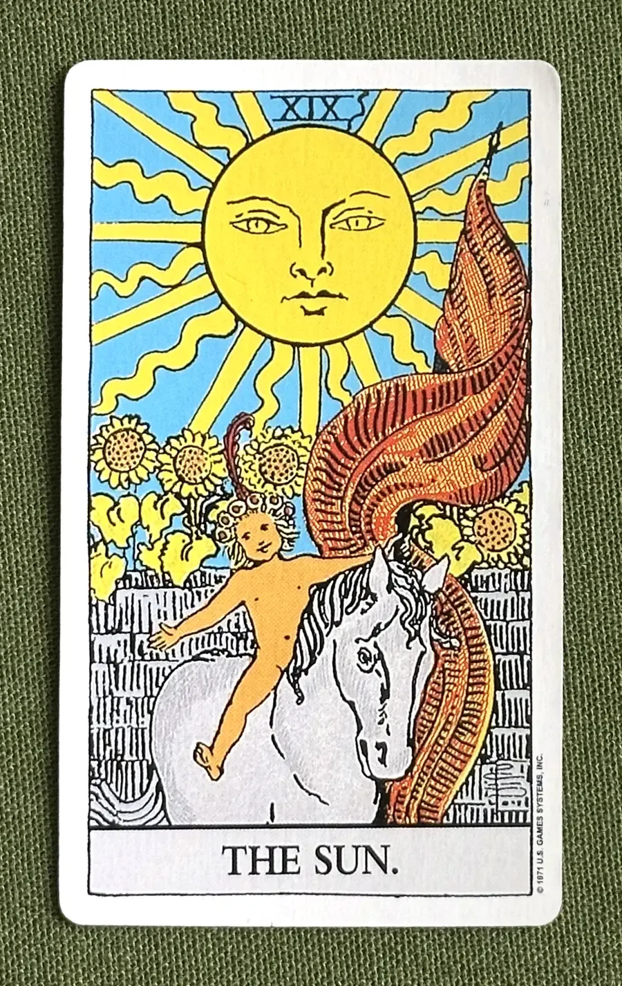 The Sun — The Sun from the Rider–Waite deck